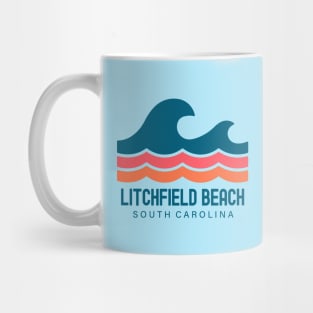 Litchfield Beach South Carolina Vintage Wave Mug